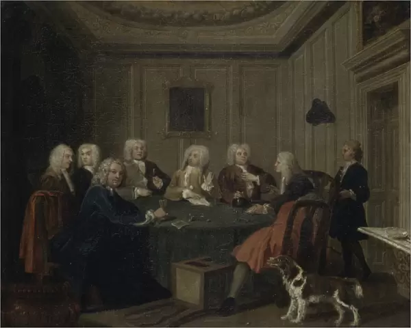 A Club of Gentlemen, c. 1730 (oil on canvas)