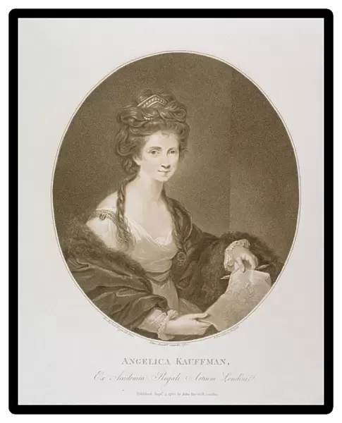 Angelica Kauffman, after Reynolds, 1780 (stipple engraving)