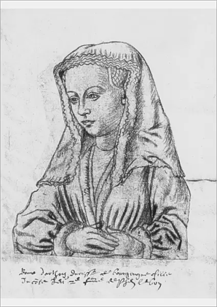 Ms 266 fol. 62 Bonne d Artois, Countess of Nevers and Rethel, Duchess of Burgundy