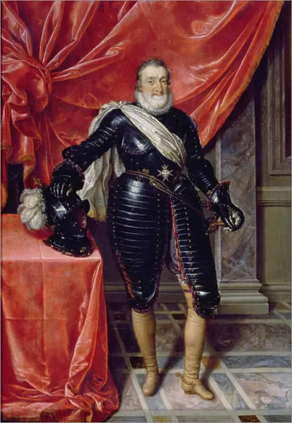 Henry IV, King of France, in armour, c. 1610 (oil on canvas)