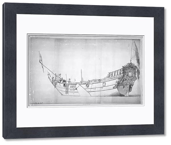 The Royal Yacht Mary (drawing on paper)