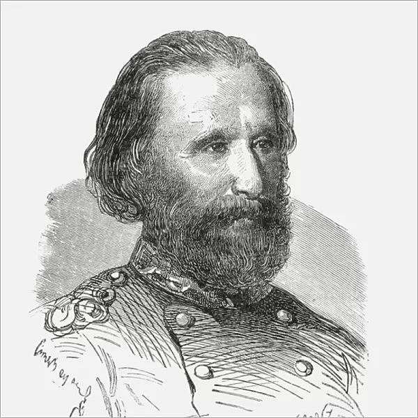 Giuseppe Garibaldi, from Societes Secretes, les Francs Macons, published c