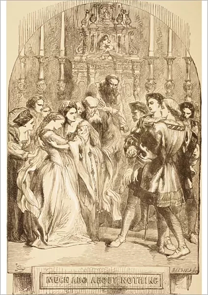 Illustration for Much Ado About Nothing, from The Illustrated Library Shakespeare