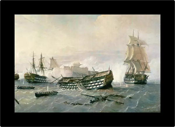 Defence of the Havana Promontory in 1762, c. 1898 (oil on canvas)