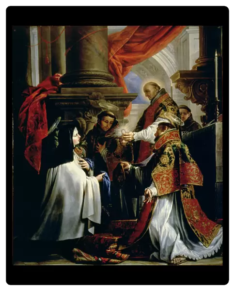 Communion of St. Teresa of Avila (1515-82) c. 1670 (oil on canvas)