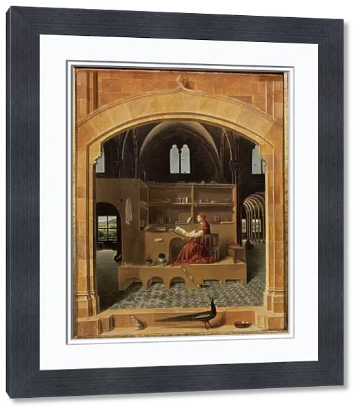 St. Jerome in his study, c. 1475 (oil on panel) (see 259352 for detail)