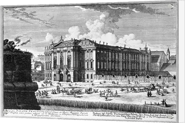 View of the Trautson Palace built for Count Johann Leopold Donat Trautson, designed