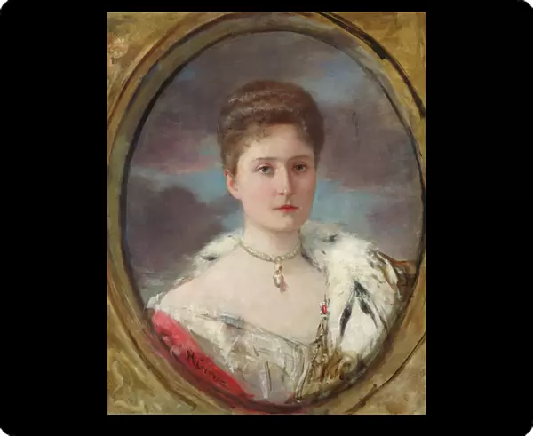 Portrait of Tsarina Alexandra (1872-1918), 1898 (oil on canvas)