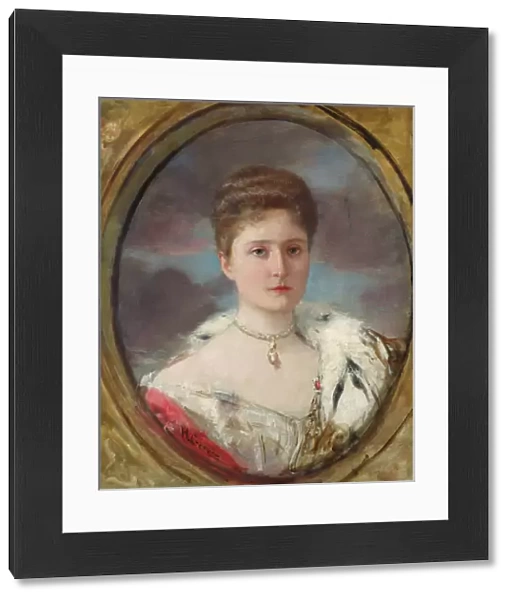Portrait of Tsarina Alexandra (1872-1918), 1898 (oil on canvas)