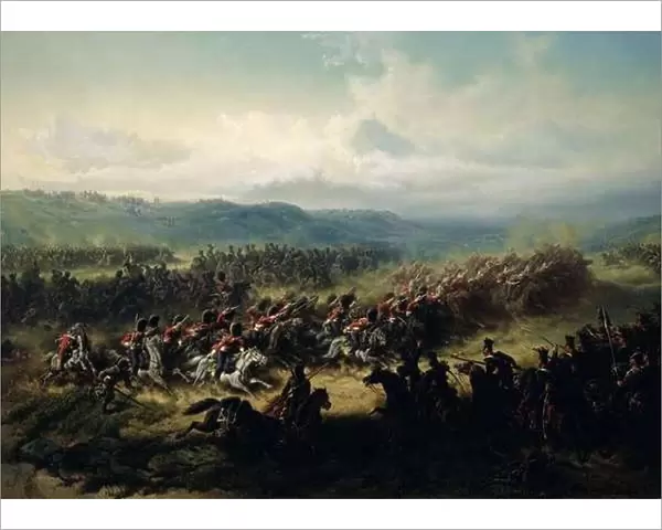 Charge of the Light Brigade, 25th October 1854 (oil on canvas)