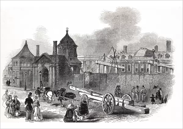 Present state of the British Museum, from The Illustrated London News