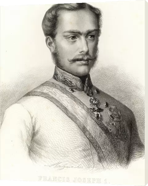 Franz Joseph I, Emperor of Austria (engraving)