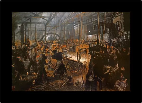 The Iron-Rolling Mill (oil on canvas), 1875