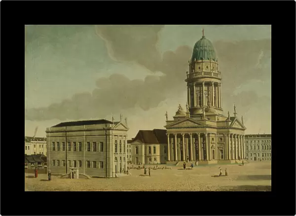 View of the Gendarmenmarkt with the French playhouse and cathedral, Berlin, 1788