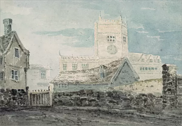 The School, Shrewsbury (watercolour)