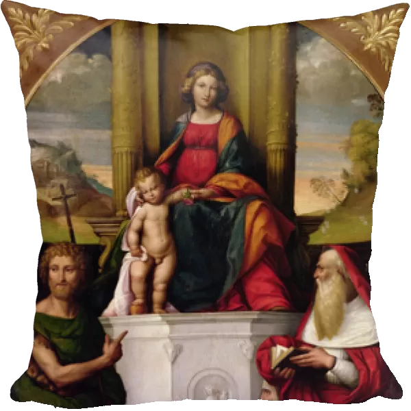 The Virgin Enthroned with St. Jerome and St. John (oil) (see also 33480)