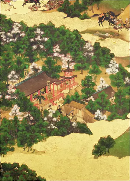 Heiji Uprising of 1159, Momoyama Period (1568-1615) (ink on paper)