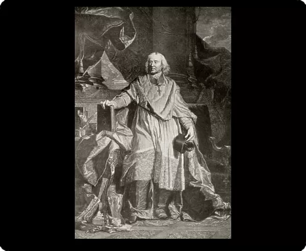 Jacques Benigne Bossuet, engraved by Pierre Imbert Drevet, from The Print-Collector s