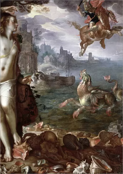 Perseus Rescuing Andromeda, 1611 (oil on canvas)