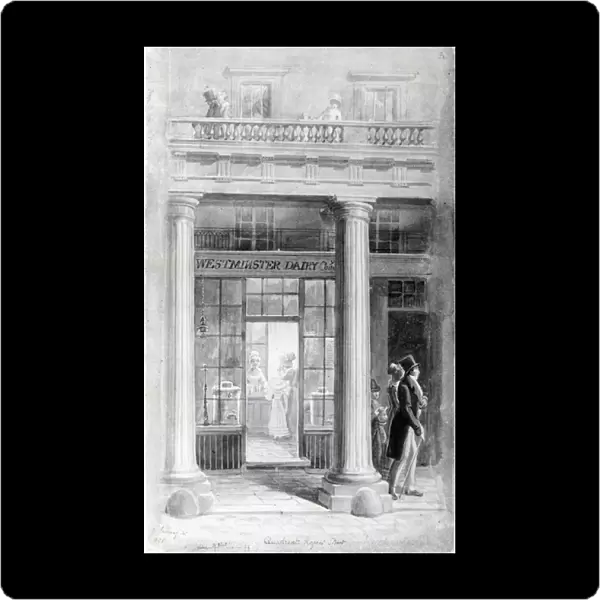 Westminster Diary, The Quadrant, Regent Street, London 1825 (w  /  c on paper)