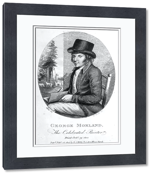 George Morland, engraved by G. Scott, 1805 (engraving) (b  /  w photo)