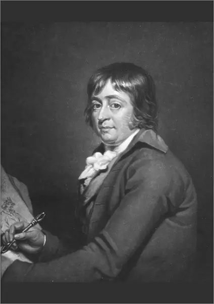 George Morland, engraved by William Ward, 1805 (engraving) (b  /  w photo)