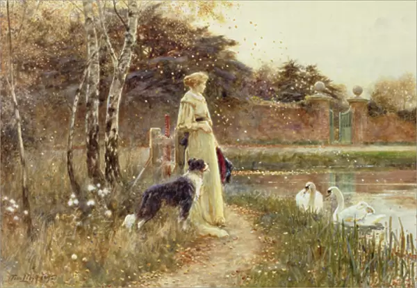 Autumn Leaves, 1895 (w  /  c on paper)