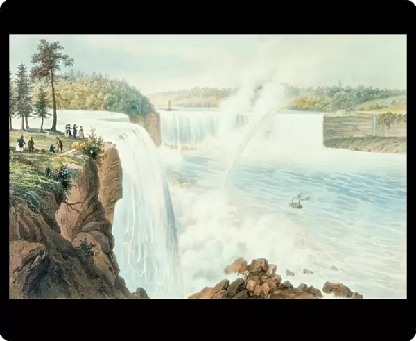 Niagra Falls (colour litho)
