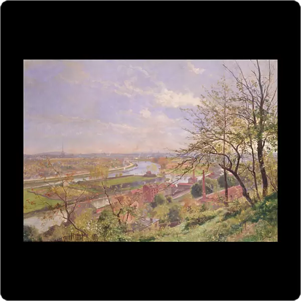 View of Boulogne sur Seine, c. 1900 (oil on canvas)
