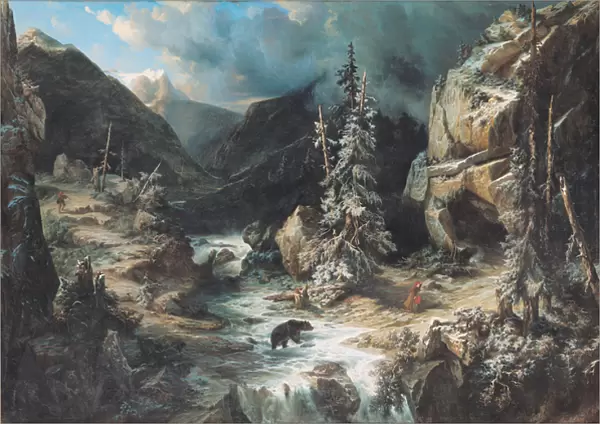 The Route to Maladetta (oil on canvas)
