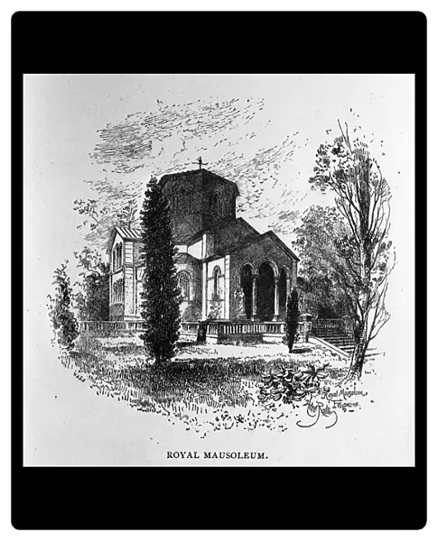 The Royal Mausoleum, Frogmore (engraving)