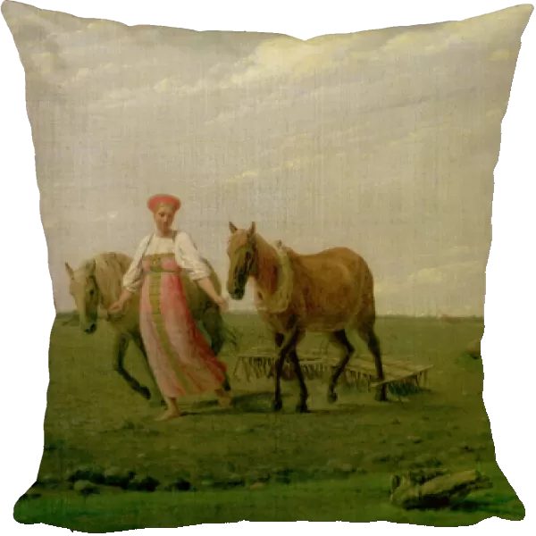 Ploughing in Spring, 1820s (oil on canvas)