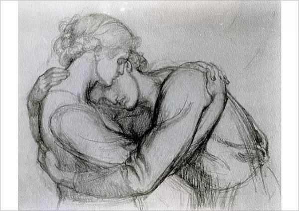 Study for The Blessed Damozel, c. 1876 (graphite on paper)