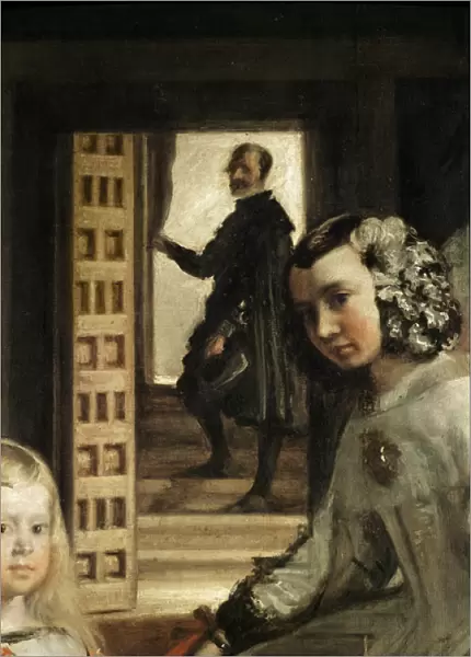 Detail of the background of Las Meninas, or The Family of Philip IV, c. 1656 (oil on canvas)