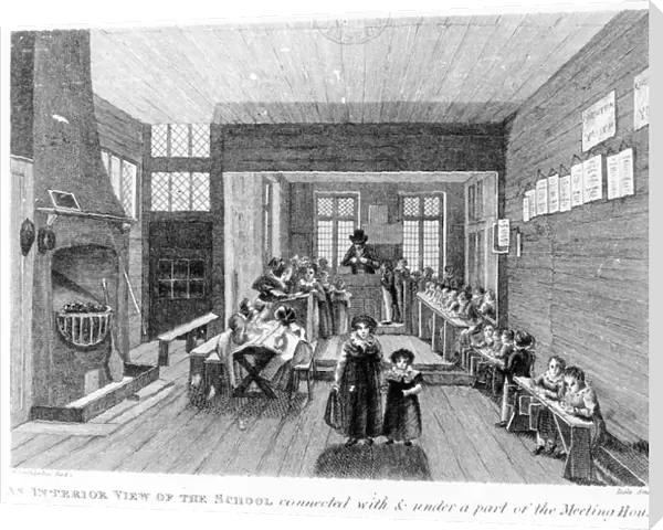 An Interior View of the School published by R. Wilkinson of 125 Fenchurch St. London