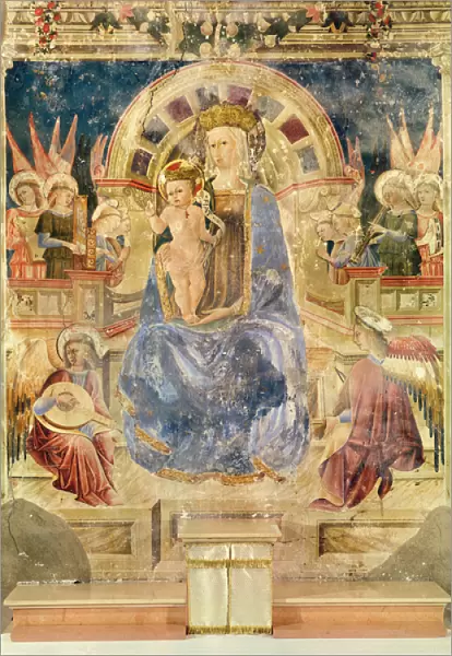 Virgin in glory between angels and saints, 1468 (fresco)