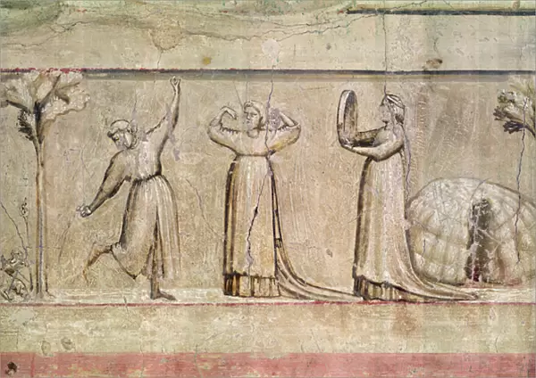 Justice, detail of the dancers, 1303-05 (fresco) (see also 102748)