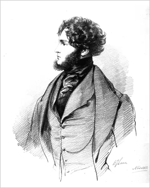 Alfred Guillaume Gabriel, Comte d Orsay, 1833 (engraving)