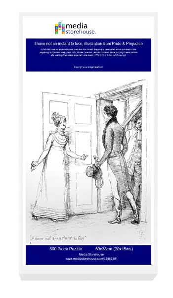 I have not an instant to lose, illustration from Pride & Prejudice