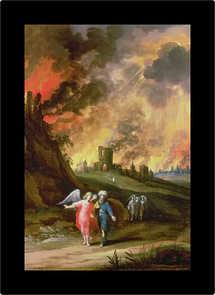 Lot and His Daughters Leaving Sodom