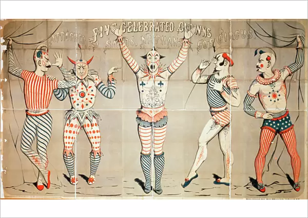 Five Celebrated Clowns Attached to Sands, Nathan & Co