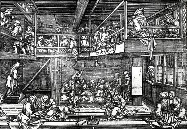 The Schoolroom, 1526 (woodcut)