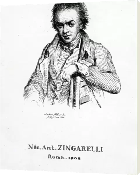 Niccolo Antonio Zingarelli, 1870 (engraving)
