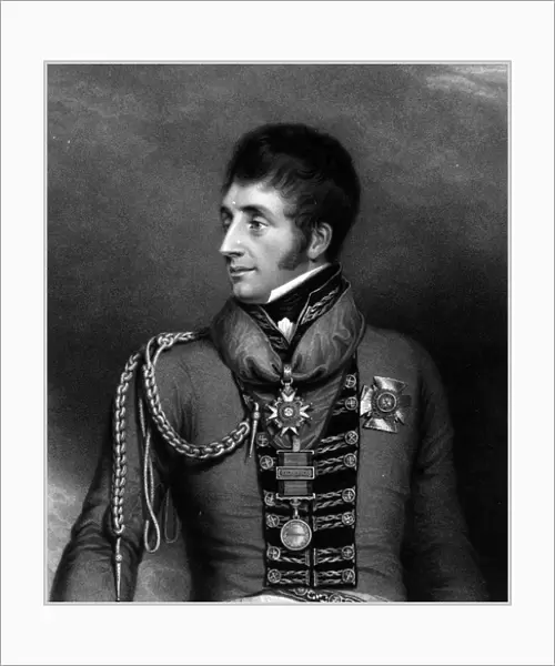 Major General The Honorable Sir William Ponsonby, 1817 (engraving)