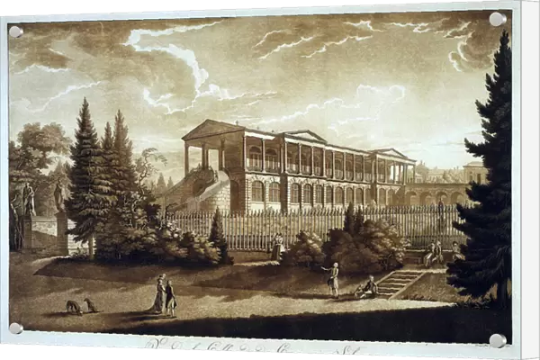 View of the Cameron Gallery in Tsarskoe Selo, 1793 (aquatint)