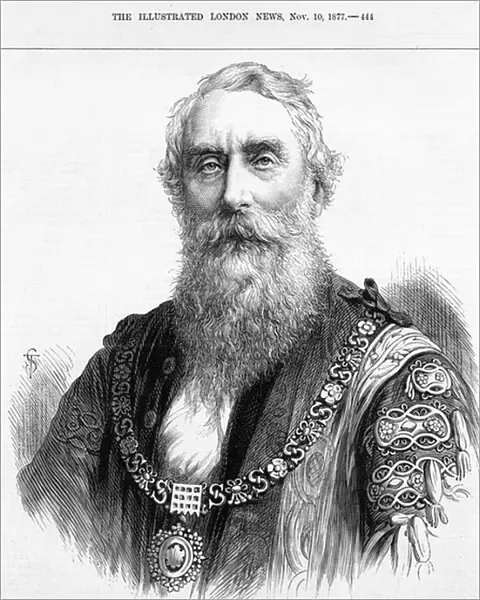 Mr. Alderman Owden, the new Lord Mayor of London, illustration from The Illustrated