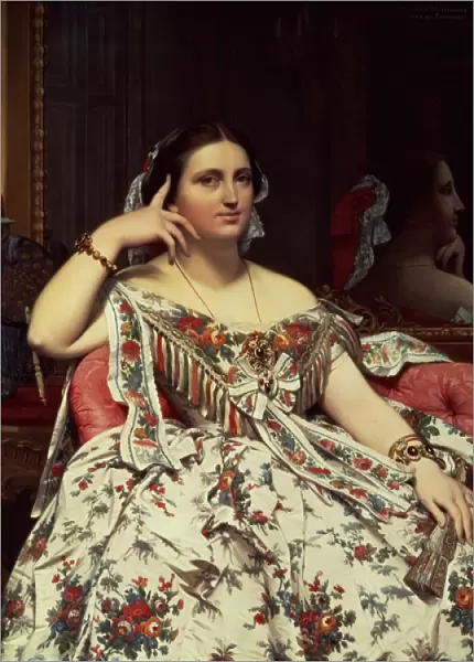Madame Moitessier, 1856 (oil on canvas)