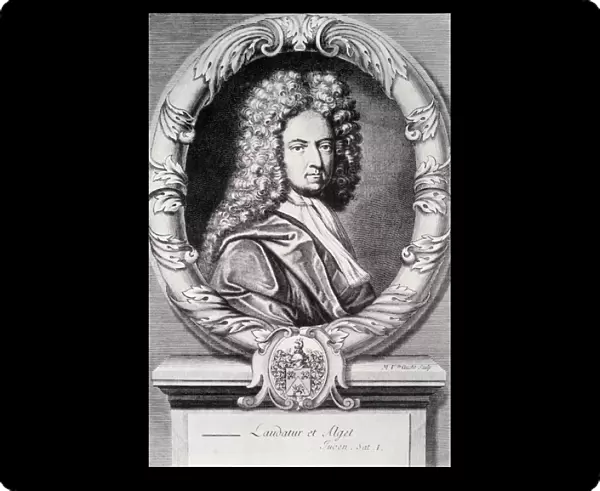 Daniel Defoe, engraved by Michael Van der Gucht (1660-1725) (engraving)