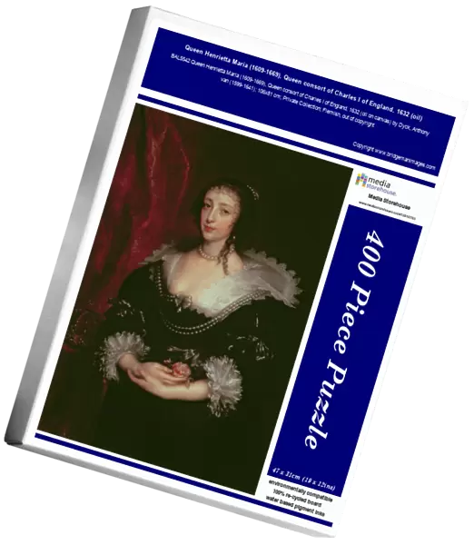 Queen Henrietta Maria (1609-1669), Queen consort of Charles I of England, 1632 (oil