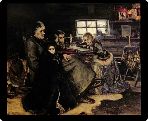 The Menshikov Family in Beriozovo, 1883 (oil on canvas)